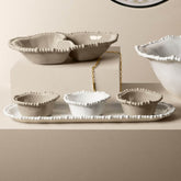 Medium Taupe Serving Plate - Joke - Baci Milano